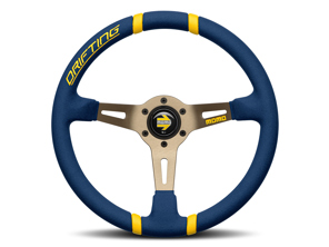 Volante Drifting - Microfibra Azul - Momo